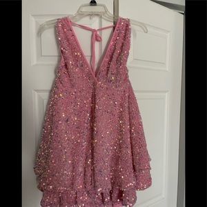 Fashion nova pink sparkle dress